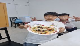 5학년 실과수업 피자 만들기