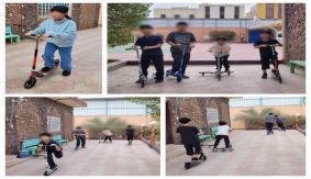 쌩쌩! 새 스쿠터 타고 신나는 신체활동